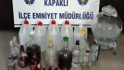 Tekirdağ'da kaçak içki operasyonu