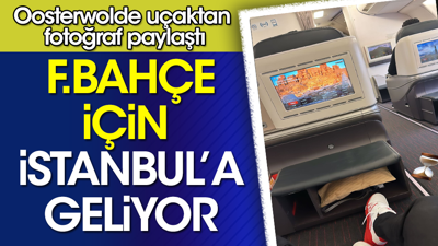 Fenerbahçe'nin yeni transferi uçağın içinden fotoğraf paylaştı