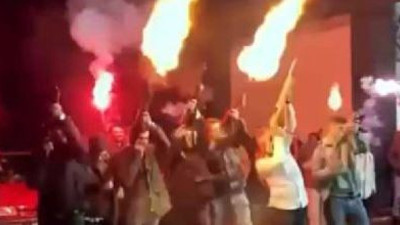 Silahlı çatışma değil asker eğlencesi