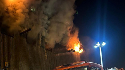 Gece vakti ev yangını. Müdahale edildi