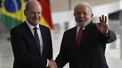 Almanya Başbakanı Scholz ile Brezilya Devlet Başkanı Luiz Inacio Lula da Silva görüştü