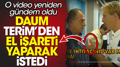 Fatih Terim 'Bir ihtiyacın var mı' diye sordu: Daum '3 puan' dedi. O video yeniden gündem oldu