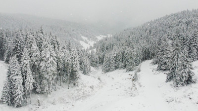 Bozüyük yaylalarından kar manzaraları