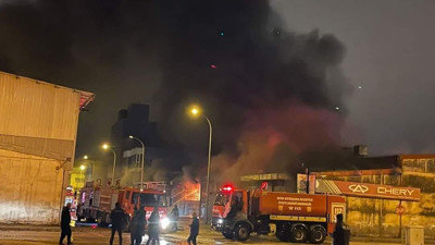 Sanayi sitesinde yangın