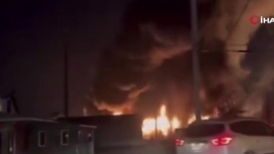 ABD’de raydan çıkan tren alev aldı