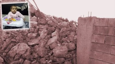 9 aylık Kübra bebek Gaziantep'in Nurdağı ilçesinde kurtarılmayı bekliyor