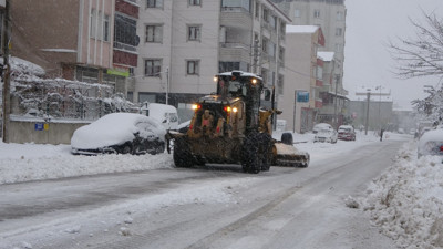 Bafra'da 34 kırsal mahalle yolu ulaşıma kapandı
