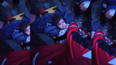 4 yaşındaki Müjgan bebek sağ olarak kurtarıldı