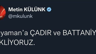 AKP'li Metin Külünk bile Adıyaman'dan yardım istedi. Yıkılan Adıyaman'a yardım günler sonra gitti