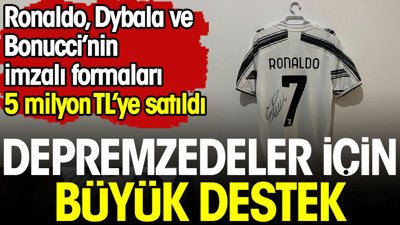 Ronaldo, Dybala ve Bonucci'nin formaları 5 milyon TL'ye satıldı