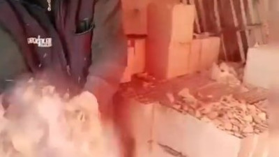 Kum gibi dağılan tuğlalar. Beton cinayetinin arkasındaki gerçek. Gözlerinize inanamayacaksınız. Hiç mi kontrol eden yok