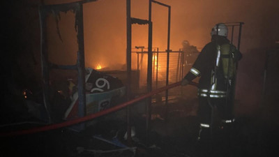 Adıyaman’da alışveriş merkezinde yangın çıktı