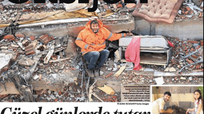 Gazete Oksijen'in deprem dosyası kıyameti kopardı. Deprem fotoğraflarına konuşma yazmışlardı