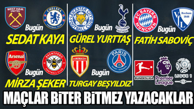 Avrupa Ligleri'nden maçların yorumları Yeniçağ'da. Maçlar biter bitmez yazacaklar