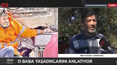 Enkaz altında kalan kızının elini bırakmayan baba TV100’e konuştu. Çektim çabaladım ama bir melek gibi yatağında uyuyordu!