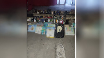 Deprem yağmacılarının çaldıkları malzemeler görüntülendi