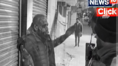 Soylu 'Yağma yok' demişti. Hindistan televizyonu yağmayı görüntüledi