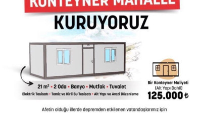 İHH'nin depremden rant çıkarmasına gazeteci Recep Canpolat'tan tepki: 50 bin liralık konteyneri 125 bin liraya verecekler