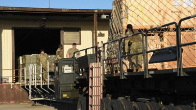 Belçika'nın kurduğu sahra hastanesinin sağlık ekibi ve ekipmanları İncirlik Üssü'ne ulaştı