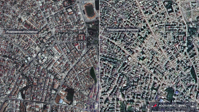 Yıkımın büyüklüğünü Ruslar yayınladı. Rusya Federal Uzay Ajansı Roscosmos paylaştı