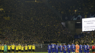 Şampiyonlar Ligi'nde depremzedeler unutulmadı