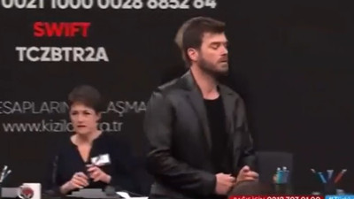 Kıvanç Tatlıtuğ ''Türkiye Tek Yürek'' kampanyası yayınına girişiyle gündem oldu