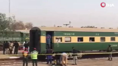 Pakistan'da trende patlama: 1 ölü, 4 yaralı