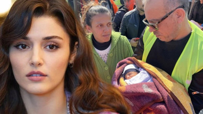 Hande Erçel bebeğin ismine kayıtsız kalmadı. Haluk Levent enkaz altından kurtarılan bebeğe isim babası olmuştu