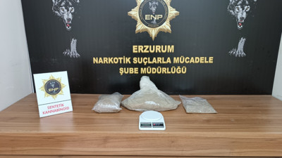Erzurum'da uyuşturucu madde satıcılarına yönelik operasyon (17 Şubat 2023)