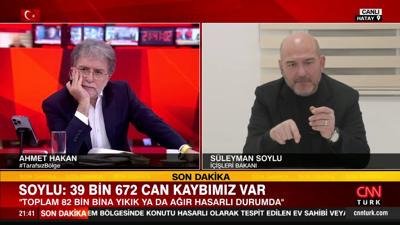 Süleyman Soylu canlı yayında açıkladı ‘Bizim hazırlığımız İstanbul depremiydi’