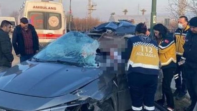 Kadın sürücünün feci ölümü