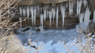 Şırnak’ta dağlar buz tuttu