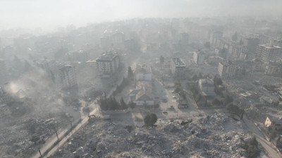 Antakya'nın üzeri tozla kaplandı