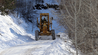 Gümüşhane'de kapanan köy yolları ulaşıma açıldı