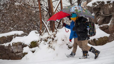 Artvin'de eğitime kar engeli (19 Şubat 2023)