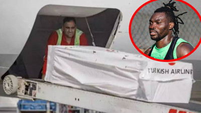 Depremde hayatını kaybeden futbolcu Atsu'nun tabutuna ne Gana ne de Türk bayrağı kondu