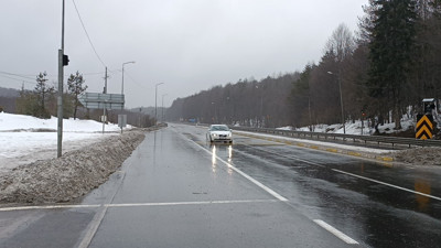 Düzce'de yağmur yerini kara bıraktı (20 Şubat 2023)