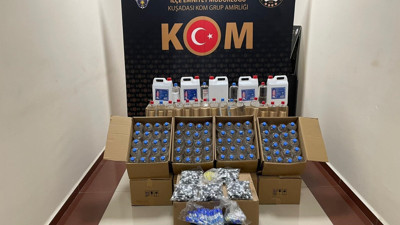 Yüzlerce kaçak alkol ele geçirildi