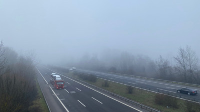 Anadolu Otoyolu'nda sis engeli! Mesafe 30 metreye düştü