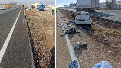 Depremzede aile kaza yaptı: 1 ölü, 3 yaralı