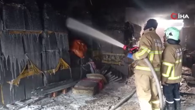 Kırıkkale'de depoda çıkan yangın söndürüldü