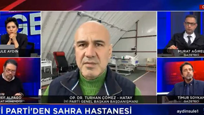 Turhan Çömez kurulan sahra hastanesinde tek doktor olarak çalışıyor