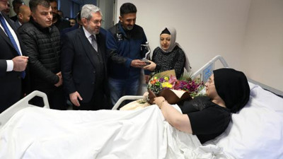 Madencilerden, Aleyna Ölmez'e 'geçmiş olsun' ziyareti