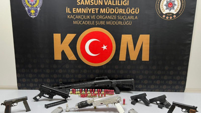 Samsun'da kaçak silah operasyonu: 2 gözaltı
