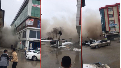 İşte 7,6'lık kabus anı. Etrafı toz bulutu kapladı