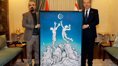 İsias Otel enkazında yaşamını yitiren voleybolcularımızın simge karikatürünü çizen Alireza Pakdel: Artık bu millete yürekten bağlıyım!