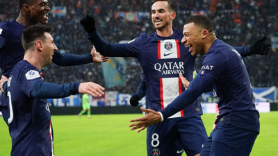 PSG Marsilya'lı yendi, Mbappe ile Messi tarihe geçti