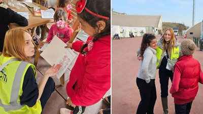 Nilperi Şahinkaya'dan anlamlı hareket. Depremzede çocuklarla bir gün
