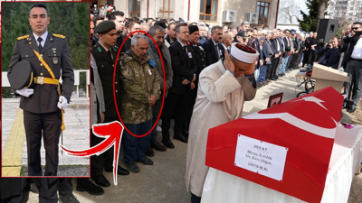 Miraç Üsteğmene son veda! Oğlunu parkasıyla uğurladı