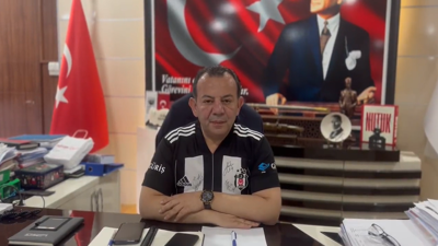 Makamında Beşiktaş forması giydi Süleyman Soylu'ya rest çekti, hodri meydan dedi. Tanju Özcan'dan olay paylaşım